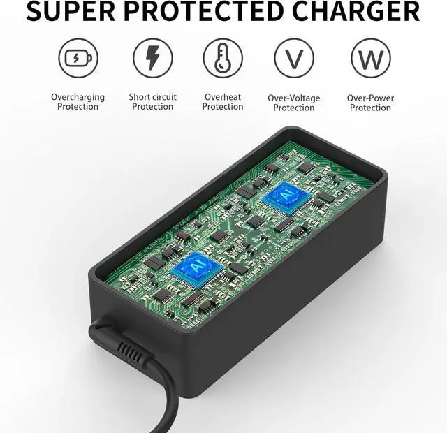 Alt view image 6 of 7 - 45W USB Type C AC Adapter Compatible wiht Lenovo Chromebook C330 300e 100e 500e N23 Yoga, Lenovo ThinkPad T480 T480s T580 2nd Gen MTK AST Type-C 20V 2.25A 45Watt Laptop Power Charger