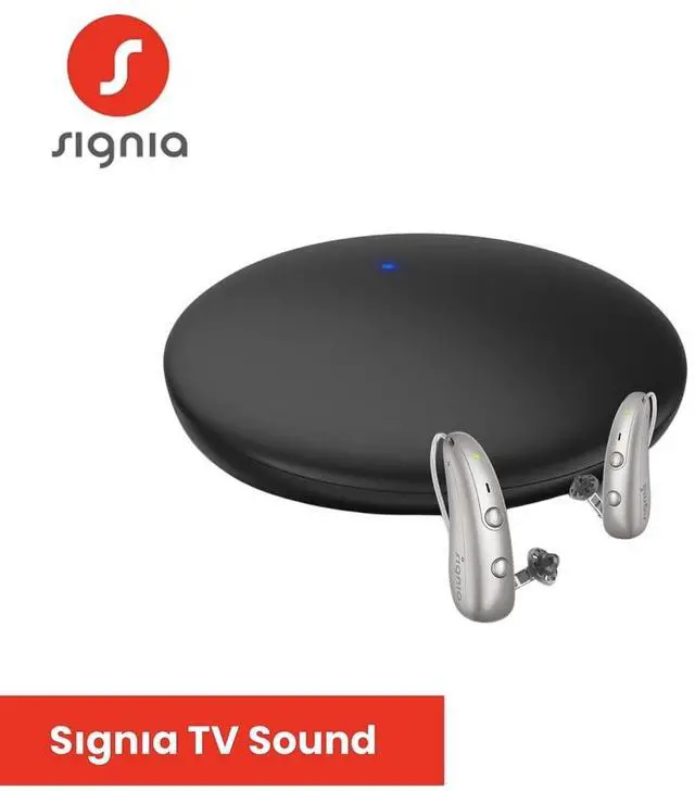 Alt view image 5 of 7 - Signia TV Sound Bluetooth Transmitter Direct Streaming for Hearing Aids | Compatible with Rexton, Miracle-Ear, Signia & Connexx Devices
