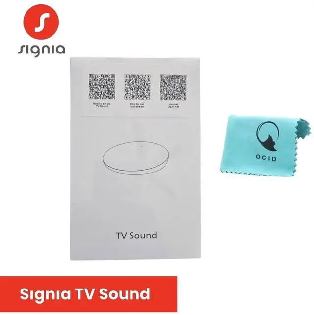 Alt view image 3 of 7 - Signia TV Sound Bluetooth Transmitter Direct Streaming for Hearing Aids | Compatible with Rexton, Miracle-Ear, Signia & Connexx Devices