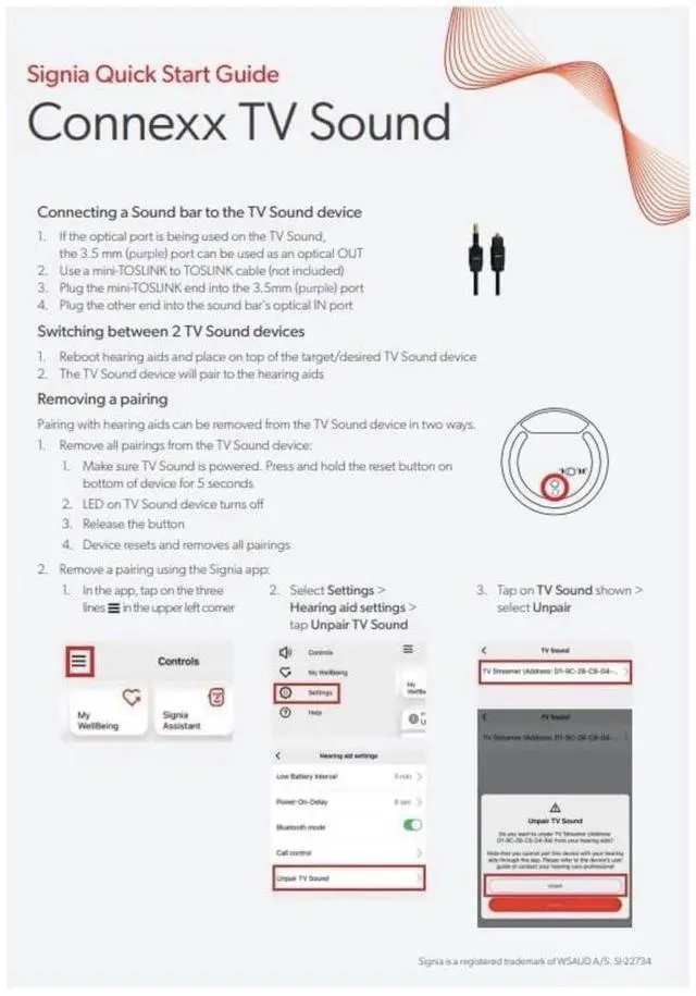 Alt view image 7 of 7 - Signia TV Sound Bluetooth Transmitter Direct Streaming for Hearing Aids | Compatible with Rexton, Miracle-Ear, Signia & Connexx Devices