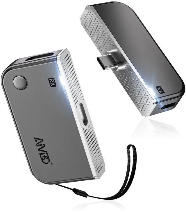 Main image of Wireless HDMI Extender, USB-C Transmitter and Receiver | 328ft Range, 4K to 1080p@60Hz, 5GHz, Plug and Play, for USB-C Phones Laptops PCs Cameras, Streams to TV Projector Monitor