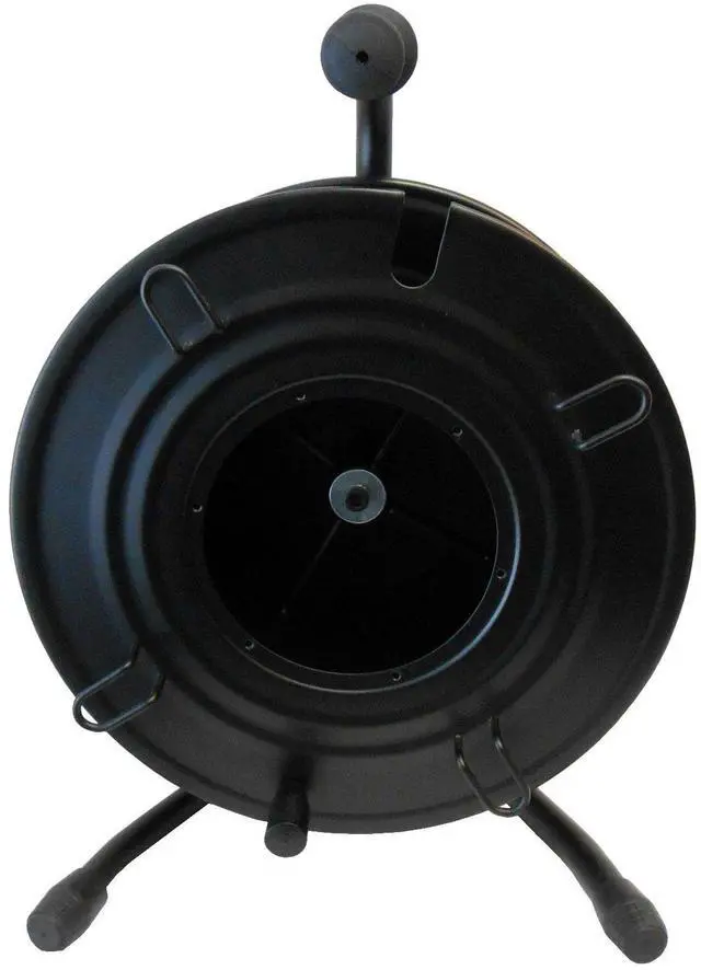 Alt view image 3 of 3 - Audio2000'S ADC271B Heavy-Duty Portable All Metal Cable Reel/Cord Reel, Capacity: 722 feet of 6mm Cord