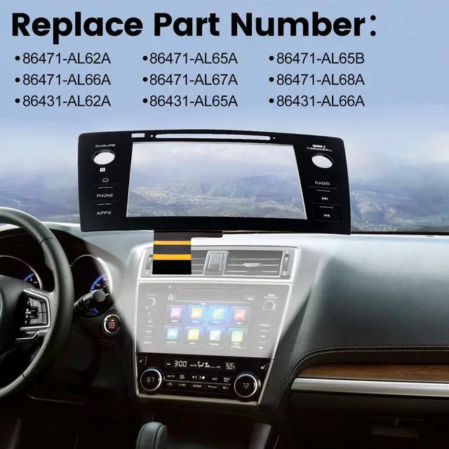 Alt view image 3 of 6 - 8" Touch Screen Digitizer (Phone) fits 2018 2019 Subaru Outback Legacy | LCD Display Touch Screen