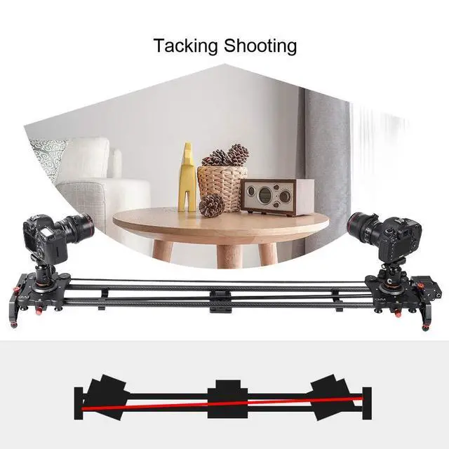 Alt view image 4 of 7 - Camera Motorized Slider,48"/120CM,Automatic Round Trip,Time Lapse,Panoramic Shooting,Video Capture,Slider Smooth and Stable,with Battery
