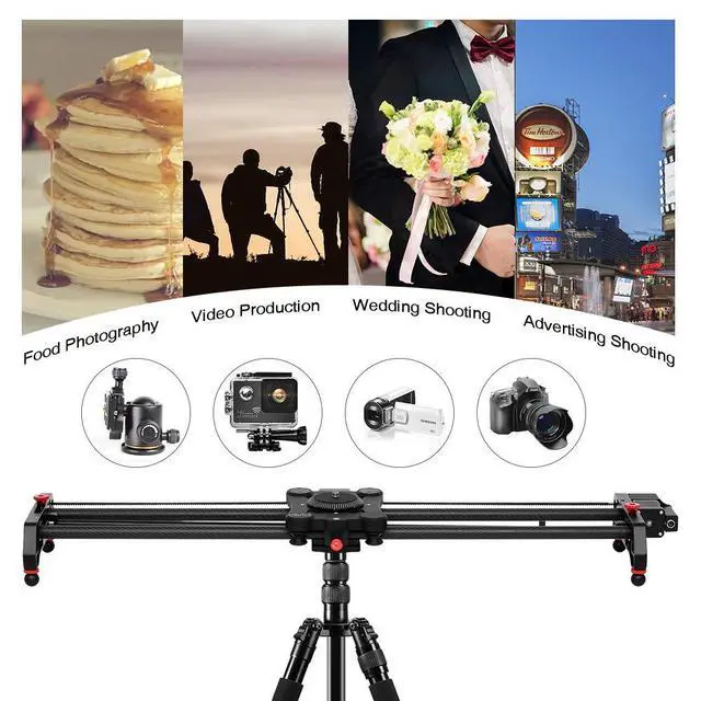 Alt view image 5 of 7 - Camera Motorized Slider,48"/120CM,Automatic Round Trip,Time Lapse,Panoramic Shooting,Video Capture,Slider Smooth and Stable,with Battery