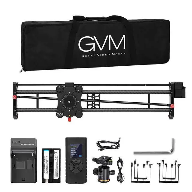 Alt view image 7 of 7 - Camera Motorized Slider,48"/120CM,Automatic Round Trip,Time Lapse,Panoramic Shooting,Video Capture,Slider Smooth and Stable,with Battery