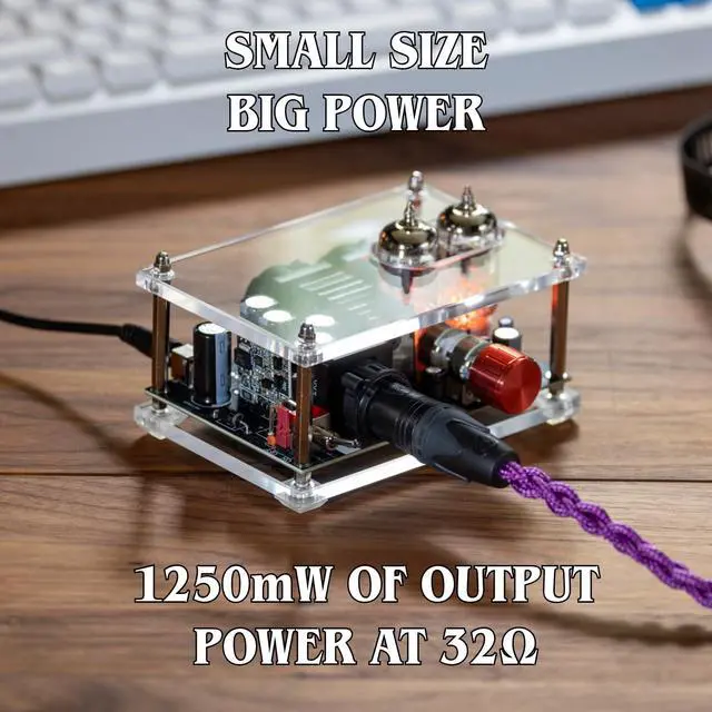 Alt view image 6 of 7 - Gremlin Headphone Amp Headphone Tube Amplifier,Class A Balanced Tube Amp,Replaceable Tubes 12au7,6922/XLR,4.4mm Balanced Interface.Amp for HiFi Desktop Speakers,Loved By Audio Enthusiasts