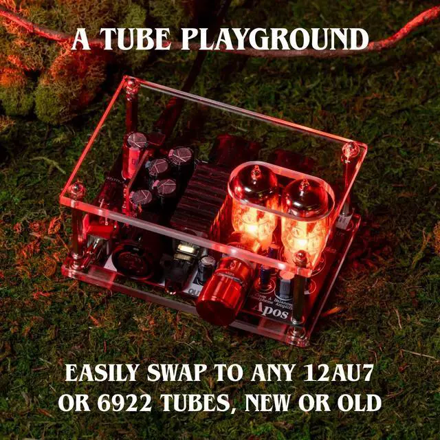 Alt view image 7 of 7 - Gremlin Headphone Amp Headphone Tube Amplifier,Class A Balanced Tube Amp,Replaceable Tubes 12au7,6922/XLR,4.4mm Balanced Interface.Amp for HiFi Desktop Speakers,Loved By Audio Enthusiasts