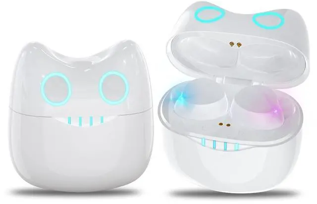 Main image of Wireless Earbuds for Kids, Headphones with Cute Panda Charging Case with Mic, Noise Cancelling,Typ-C, 3D Stereo Waterproof Bluetooth buds for Sport & Outwork,3 x ear caps(S,M,L)