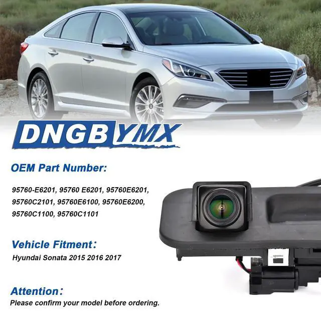Alt view image 2 of 6 - Backup Camera Compatible with 2015 2016 2017 Hyundai Sonata OE# 95760-E6201 | Rear Parking Assist Camera