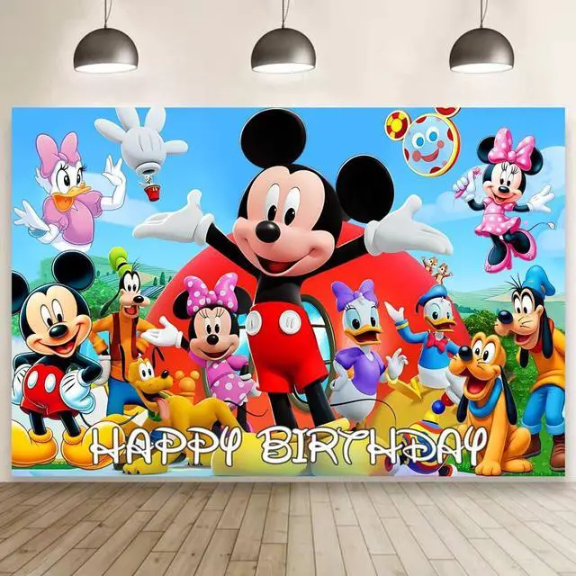 Main image of Wall Decor Backdrop for Birthday Decorations Birthday Banner for Kids Party Supplies (5x3ft)