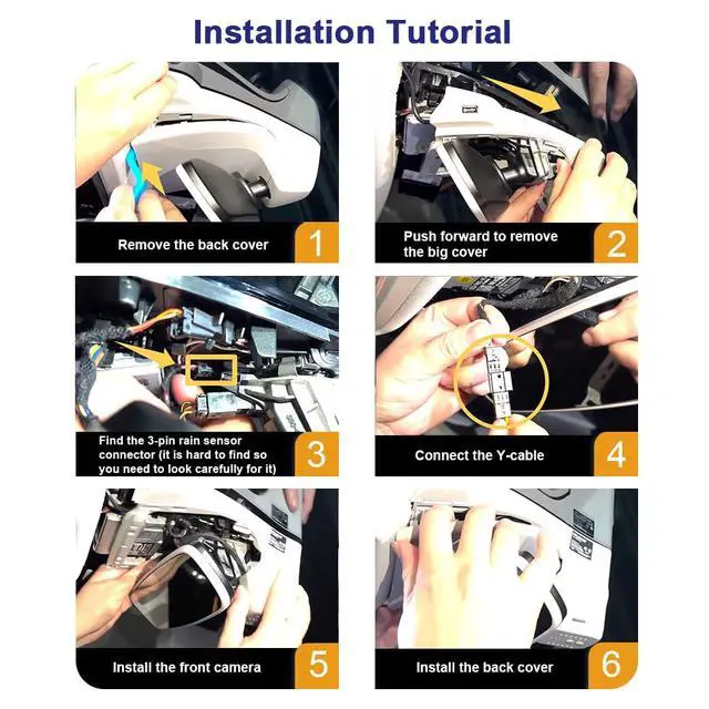 Alt view image 6 of 7 - Front 4K+Rear 1080P Dash Cam Adapts for Volkswagen ID.4 2021-2025 & Audi Q4 e-tron Sportback 2022-2026, OEM Look, 2 Way HD Video, WiFi & APP, Loop Recording, G-Sensor, Easy to Use, 128GB Card