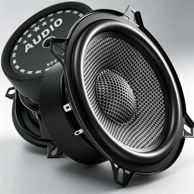 Main image of 5.25 Inch Car Speakers 600W, 4 Ohm Mid-Bass Audio Speaker with Carbon Fiber Cone, High Sensitivity, Easy Installation Professional High-End Auto Audio System2 Pack