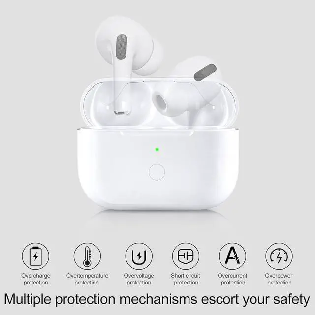 Alt view image 2 of 7 - Charing Case Compatible for AirPods Pro, Wireless Charging Case Replacement for AirPod Pro 1st/ 2nd Generation Charger Case (No Earbuds) (Lightning)