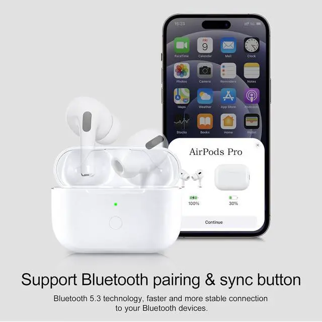 Alt view image 4 of 7 - Charing Case Compatible for AirPods Pro, Wireless Charging Case Replacement for AirPod Pro 1st/ 2nd Generation Charger Case (No Earbuds) (Lightning)