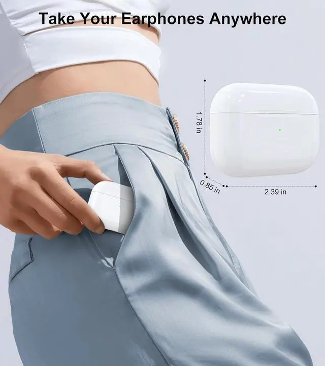 Alt view image 7 of 7 - Charing Case Compatible for AirPods Pro, Wireless Charging Case Replacement for AirPod Pro 1st/ 2nd Generation Charger Case (No Earbuds) (Lightning)