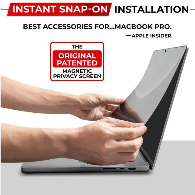 Alt view image 3 of 7 - Magnetic Privacy Screen for MacBook Neo 13 Inch (2026, A18 Pro) Patented Removable Laptop Privacy Filter Shield and Protector