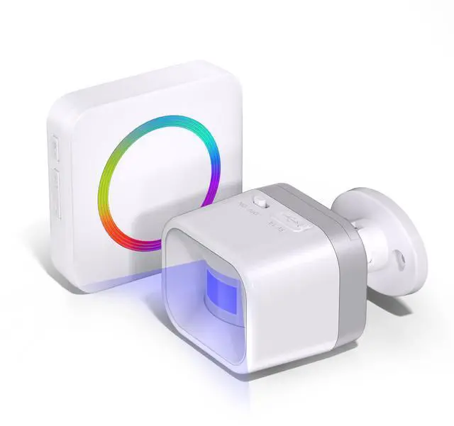 Main image of Wireless Driveway Alarm - Motion Sensor Door Chime Motion Detector | 58 Melodies & 500FT Range, Business Entry Alert, Elderly Care