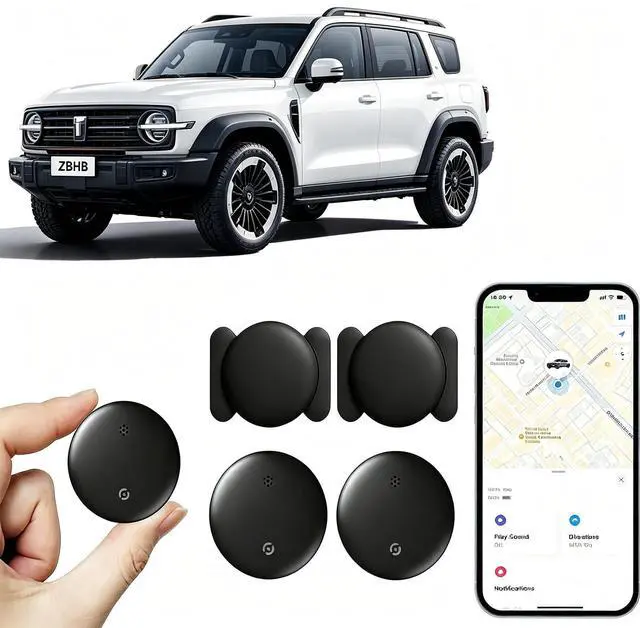 Main image of 2 Pack GPS Tracker for Vehicles,Hidden Vehicle Locator,No Monthly Fee | Tracker Device for Vehicles,Car GPS Tracker | iOS Only | Magnetic | No SIM Card | Waterproof | Use with Find My