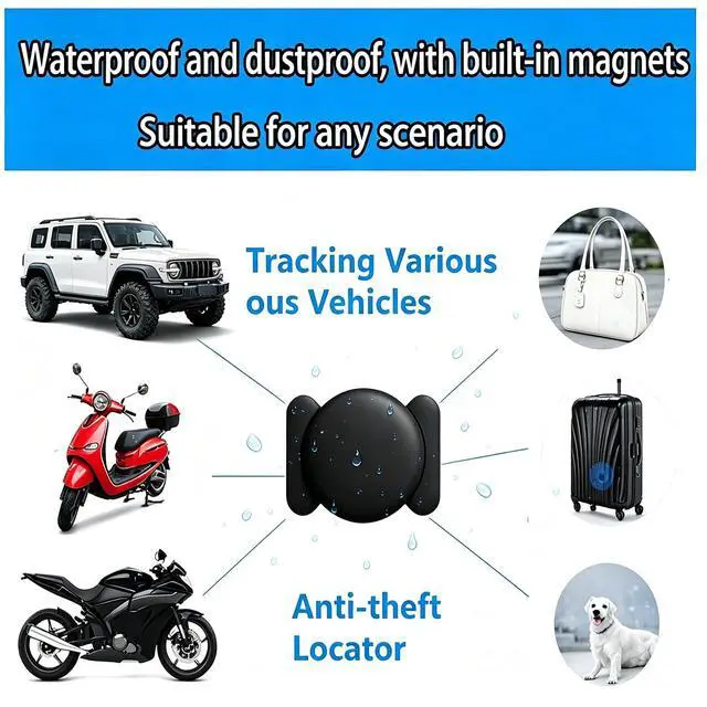 Alt view image 6 of 7 - 2 Pack GPS Tracker for Vehicles,Hidden Vehicle Locator,No Monthly Fee | Tracker Device for Vehicles,Car GPS Tracker | iOS Only | Magnetic | No SIM Card | Waterproof | Use with Find My