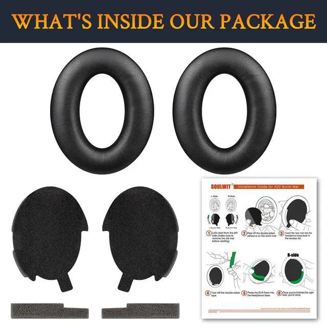 Alt view image 7 of 7 - Earpads for Bose Aviation (A20/X A10) - Black | Not Fit Bose A30 Aviation Headphones