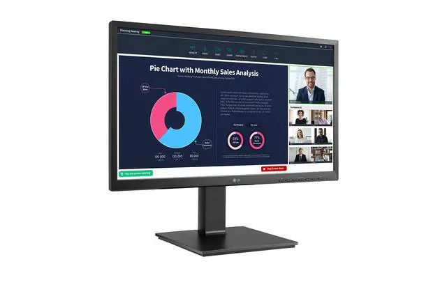 Alt view image 5 of 7 - Electronics 24BP75CP-B 24 Inch Professional PC Screen - IPS Panel FHD (1920x1080), 5ms GtG 75Hz, Stand with Multiple Settings, Speakers, Webcam (2MP) and Built-in Microphone, USB-C (65W)