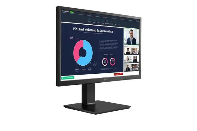Alt view image 7 of 7 - Electronics 24BP75CP-B 24 Inch Professional PC Screen - IPS Panel FHD (1920x1080), 5ms GtG 75Hz, Stand with Multiple Settings, Speakers, Webcam (2MP) and Built-in Microphone, USB-C (65W)