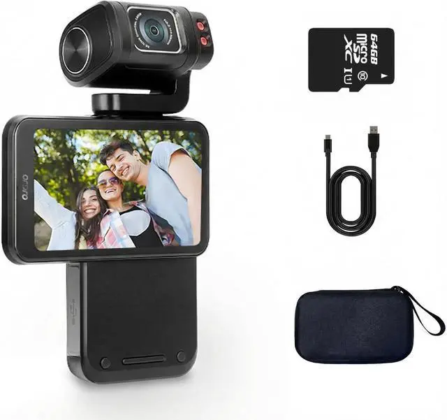 Main image of M3 Handheld Digital Camera, 5K Video Camcorder 48MP 4K/60fps, 3.5'' Flippable Screen 3250mAh Battery WiFi IR Night Vision Camera for YouTube Vlogs w/64G Card