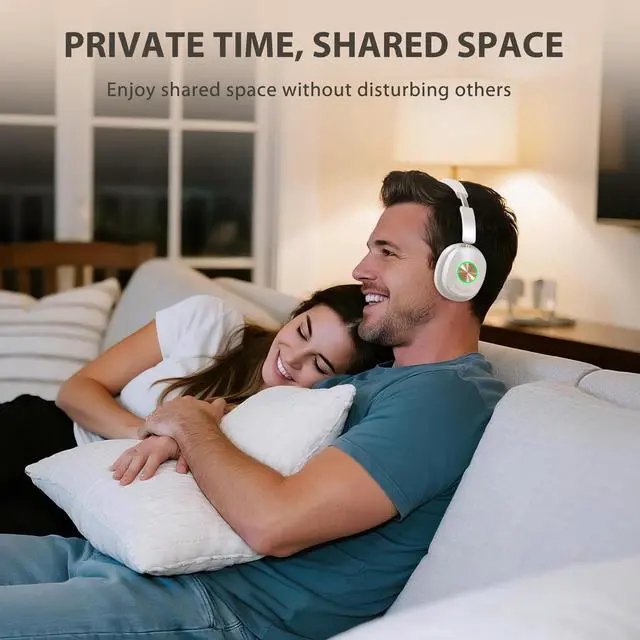 Alt view image 5 of 7 - Wireless Headphones for TV Watching, TV Headset Wireless for Seniors with Transmitter Charging Dock, Bluetooth V5.4 Over Ear TV Headphones &No Audio Delay, Gift for Elderly/Parents