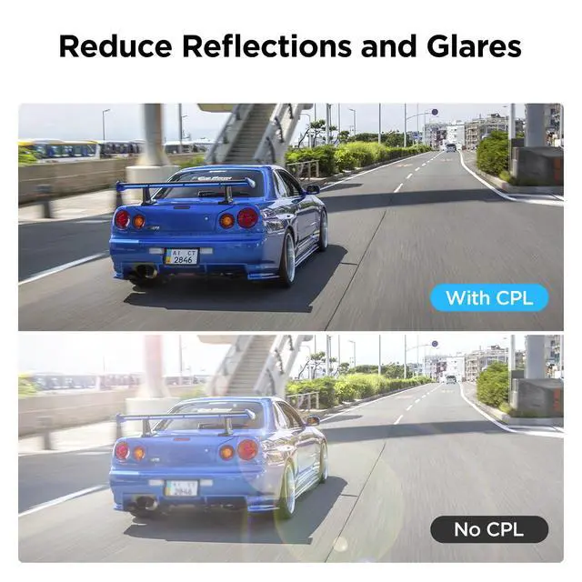 Alt view image 3 of 7 - CPL-100 Filter for A119M Pro, A119 MINI 2, A129 Plus/Pro Duo, A119 V3 | Anti-Glare CPL Filter For Front Camera, Reduces Reflections and Glare, Enhances Color Saturation, Easy Installation
