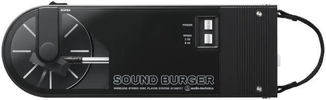 Main image of AT-SB727 Sound Burger Portable Bluetooth Turntable, Black