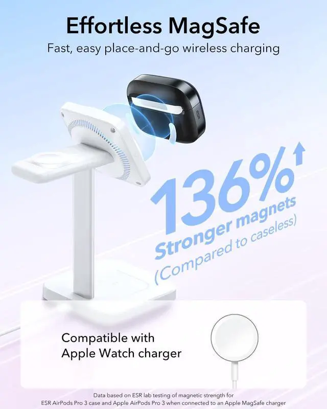 Alt view image 7 of 7 - for AirPods Pro 3 Case (USB-C), Compatible with MagSafe, Magnetic Lid Lock, Full Drop Protection Cover with Lanyard, Pulse Series, Black
