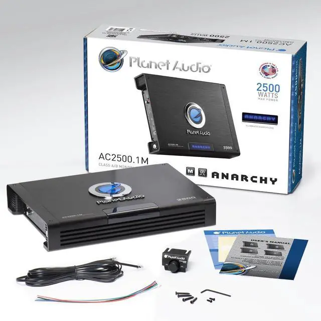 Alt view image 7 of 7 - AC2500.1M Monoblock Car Amplifier, 2500 Watts, 2/4 Ohm Stable