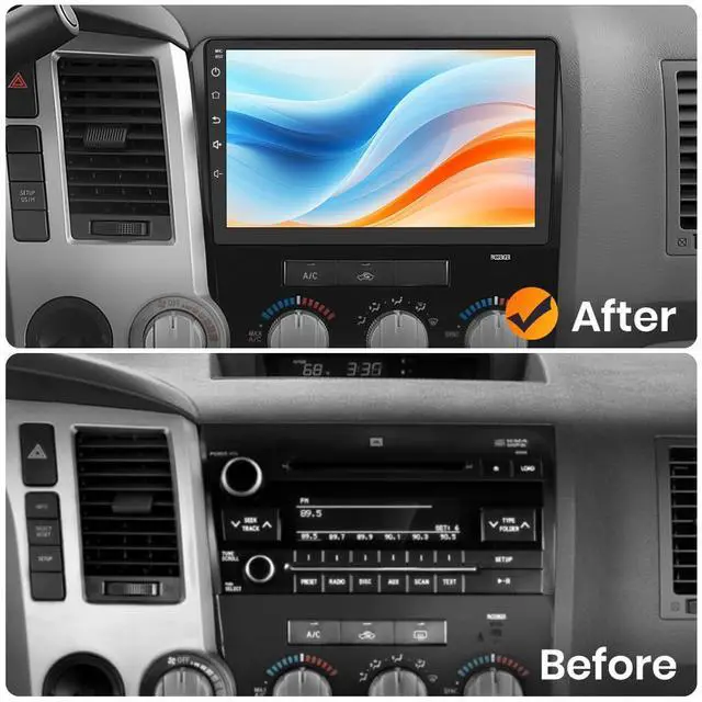 Alt view image 2 of 7 - Car Stereo for Toyota Tundra 2007-2013 Toyota Sequoia 2008-2018 5G WiFi | 10.1 Inch Touch Screen 5GWiFi 4G RAM 64G ROM with Wireless Carplay&Android Auto SWC GPS Navigation Bluetooth Backup Camera
