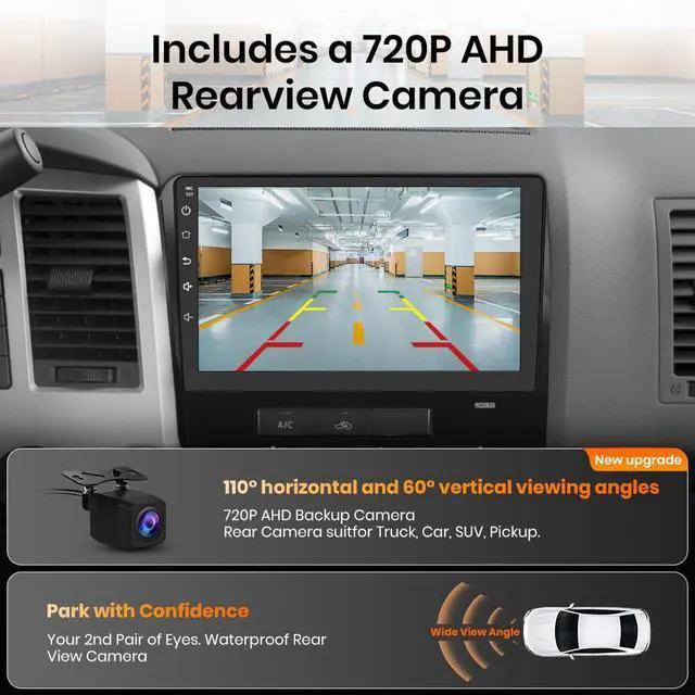 Alt view image 6 of 7 - Car Stereo for Toyota Tundra 2007-2013 Toyota Sequoia 2008-2018 5G WiFi | 10.1 Inch Touch Screen 5GWiFi 4G RAM 64G ROM with Wireless Carplay&Android Auto SWC GPS Navigation Bluetooth Backup Camera