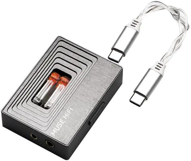 Main image of MUSEHiFi M3 Ultra Portable Tube DAC Amp with JAN6418 Vacuum Tube, 460mW/480mW Balanced Output, USB C Dongle DAC for IEMs & Headphones, Amplifier for Phone/PC/Mac