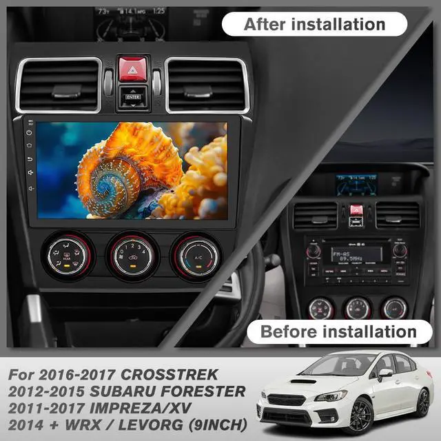 Alt view image 2 of 7 - Car Radio for Subaru Forester 2015-2018 Suitable for Factory Sound System