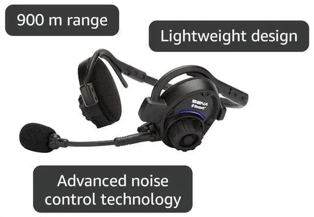Alt view image 3 of 7 - SPH10 Outdoor Sports Bluetooth Stereo Headset/Intercom, Black