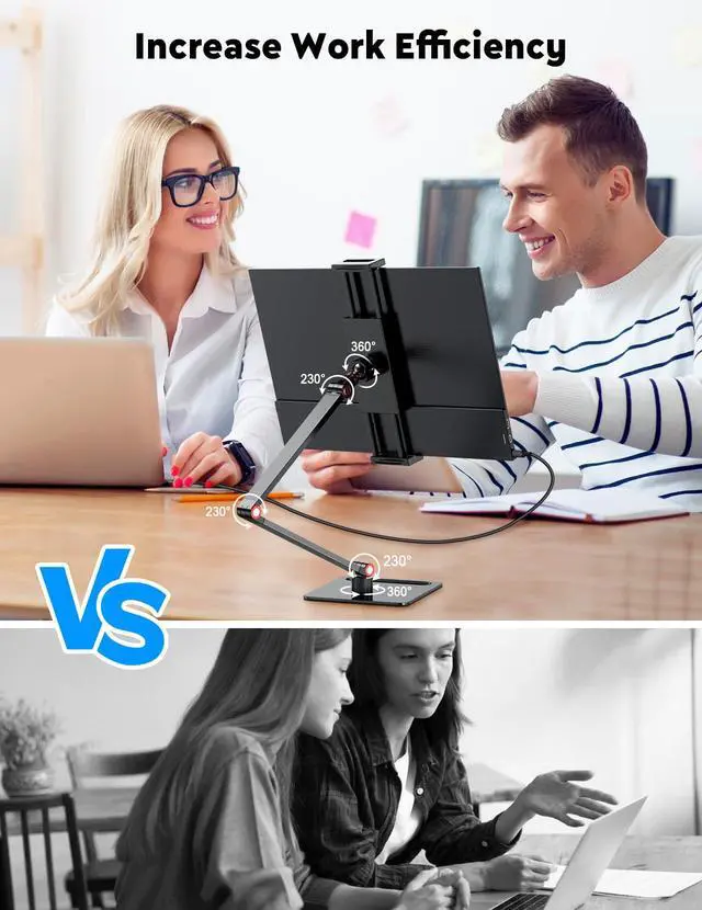 Alt view image 7 of 7 - Portable Monitor with Stand 15.6-Laptop Screen Extender 1080P FHD for USB C hdmi Portable Screen Display Vesa Compatible for Windows Mac/Android/Switch/PS5