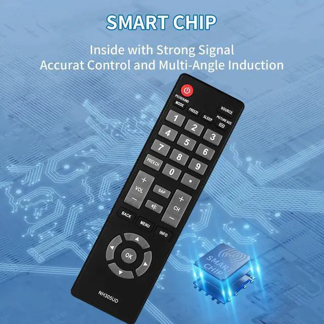 Alt view image 4 of 6 - NH305UD Universal TV Remote Control for All Emerson TVs