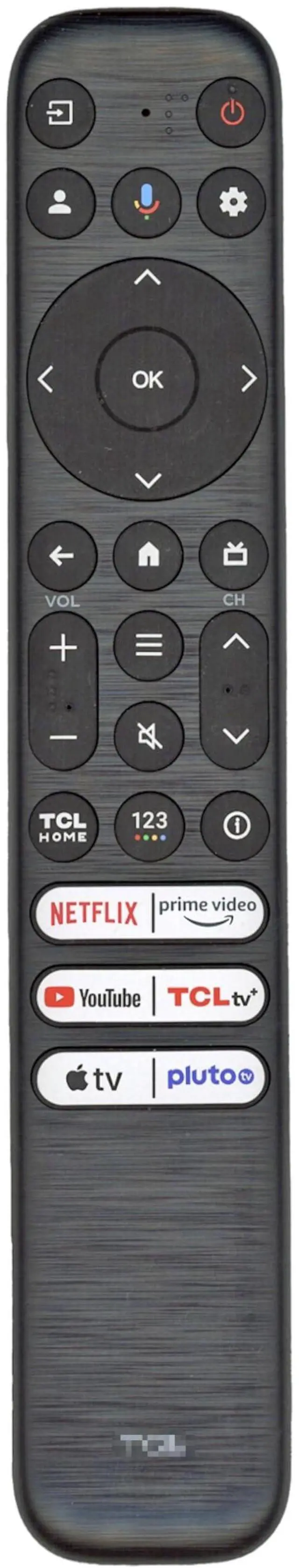 Main image of OEM RC923 FMB2 Remote for TCL Google TV Smart Remote | Motion Backlight + Voice, 65QM851G, 75QM851G, Q Class 4K UHD HDR QD-Mini LED, 21001-000121
