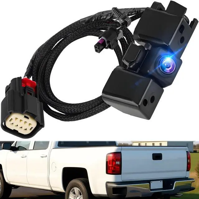 Main image of Backup Camera fit for 2016-2019 Chevy Silverado/GMC Sierra 1500 2500 3500 | Rear View Reverse Camera Power Tailgate Camera Replacement 84062896, 590-111, 23363727, 84032513, PAC100, GM1960102