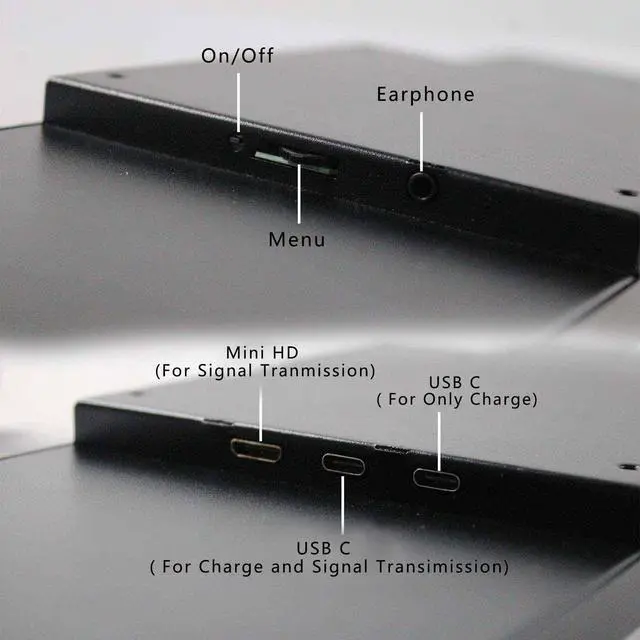 Alt view image 4 of 6 - 14.5'' 2560x720 2K IPS Monitor PC Case Screen Stretched Bar LCD | for Computer PC Case GPU CPU Secondary Display,Supports Type C Video Input