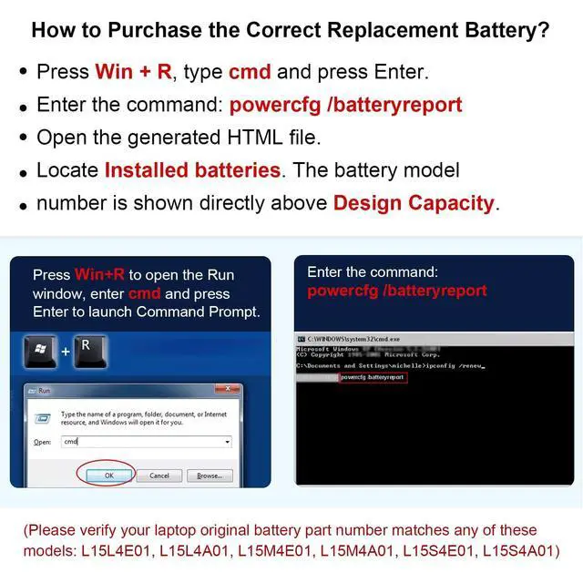 Alt view image 4 of 7 - L15L4A01 Battery for Lenovo V4400 Ideapad 100-14IBD 100-15IBD 110-15ISK 110-17ACL 110-17IKB 300-15ABM 300-15IBR 300-15IBY 300-15IBR 300-15IBY 300-15IBY 300-15ISK 300-17ISK 80Q70021US 80UD