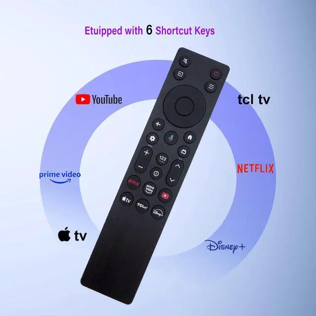 Alt view image 3 of 5 - RC923A FMB1 Voice Remote Control Replacement Compatible for TCL 2025 4K OLED Smart TV QLED QLED Mini Google TV's, Series QM5K, QM6K, QM7K, Q77KNo Settings Required (Black)