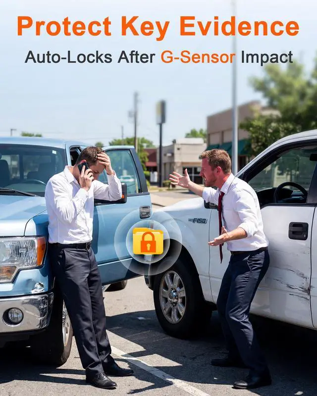Alt view image 4 of 7 - 15-Min Easy to Install Dash Cam: Dual Camera with Night Vision for Truck | 4K Front and 2K Rear Picture Clear Captures Pickup Trucks License Plates - 72H Parking Monitoring GPS WiFi for Daily Commute