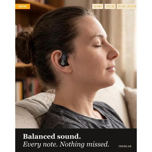 Alt view image 4 of 7 - X4 Over the Ear Earbuds Wireless Bluetooth, 11H, IPX5 | Bluetooth Headphones Waterproof IPX5, 2500mAh Powerbank Case, Gaming Mode 60ms, ENC Mic, Sport Hook Fit