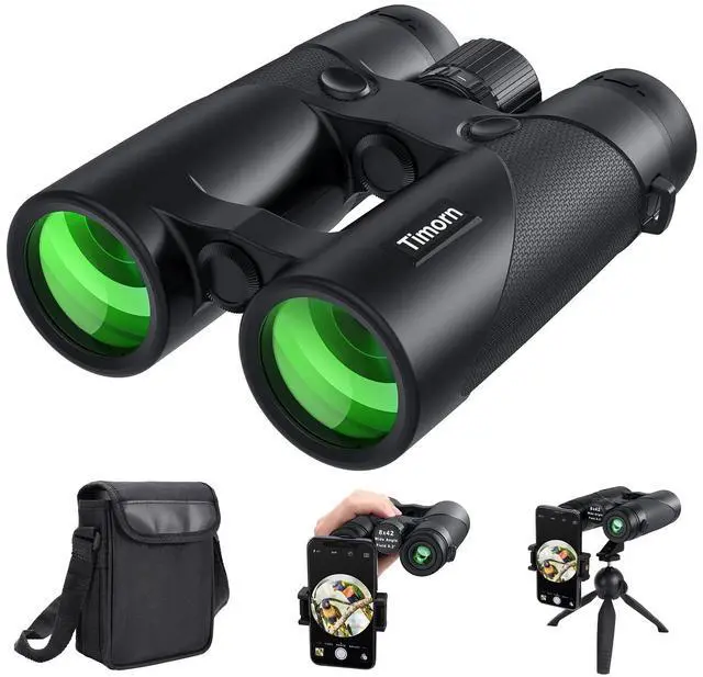 Main image of Binoculars for Adults Bird Watching 8x42 HD with Phone Adapter | 430ft Wide Field of View, FMC Lens for Clear & Sharp Images, Waterproof Lightweight Design for Wildlife, Hiking, Travel