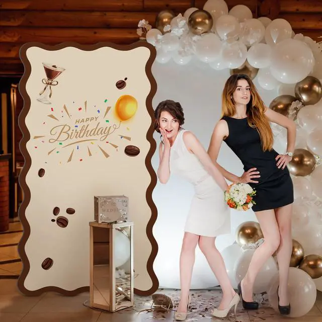 Alt view image 7 of 7 - 6ft Espresso Martini Birthday Cardboard a Tini Bit Older Party Cardboard Cutouts Birthday Party Cutout Stand Decor for a Baby is Brewing Baby Bridal Shower Supplies