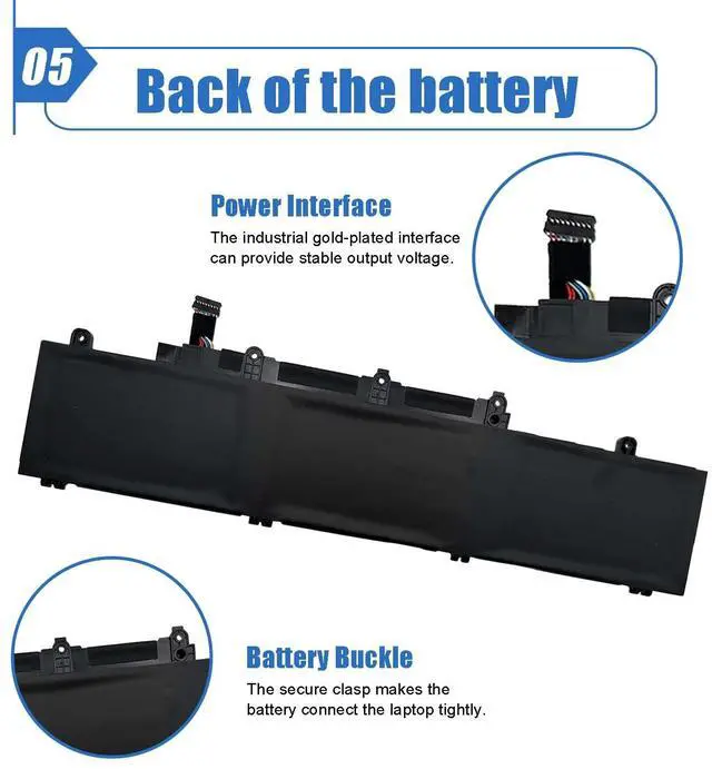 Alt view image 6 of 6 - 45Wh L19M3PD5 Laptop Battery Replacement for Lenovo Lenovo ThinkPad 2022 E15 E14 4th Gen 2021 E15 E14 3rd GEN Series L19C3PD5 SB10X02591 5B10X02606 L19D3PD5 L19L3PD5